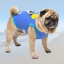 風船パグタンクトップ