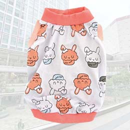 うさぎタンクトップ(ブルー×ピンク)