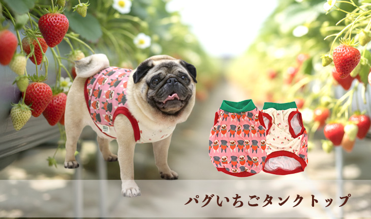 パグいちごタンクトップ
