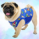 PUG MANIAタンクトップ(ブルー)