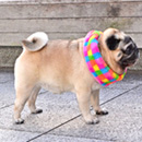 カラフルブロックねじりスヌード